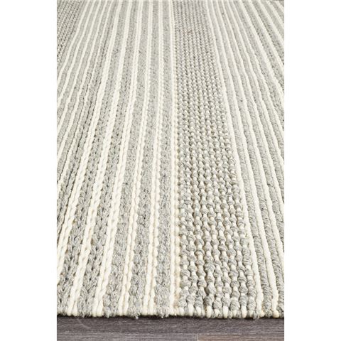 Tapete Rug Skandinavian Flatwoven Rug Silver 280x190cm - Peter's of Kensington