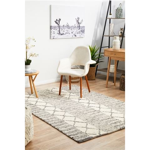 Tapete Rug - N.Z. Wool Blend Scandi Rug Grey 280x190cm