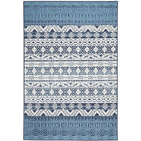 Tapete Rug Seaside Outdoor Tribal Rug Blue 160x110cm - Peter's of Kensington