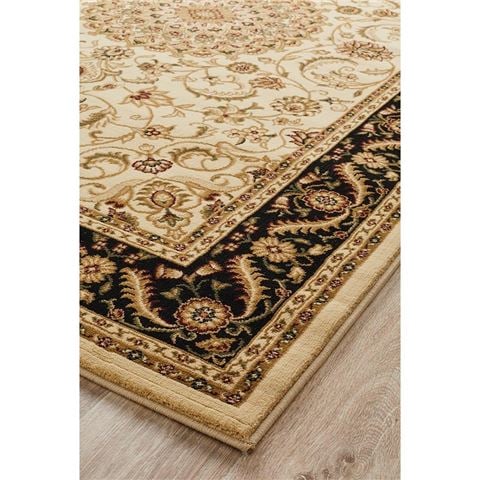 Tapete Rug - Sydney Medallion Rug Ivory & Black 400x300cm