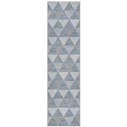 Tapete Rug - Blue & Nat Triangles In/Outdoor Rug 400x80cm