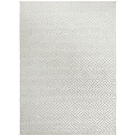 Tapete Rug York Alice Geometric Rug White 230x160CM - Peter's of Kensington