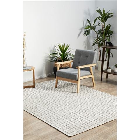 Tapete Rug York Brenda Rug White 230x160CM - Peter's of Kensington