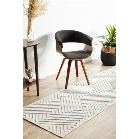 Tapete Rug York Cindy Runner Natural White 400x80cm - Peter's of Kensington