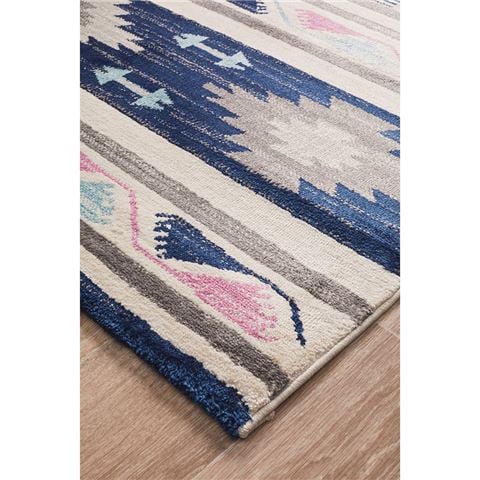 Tapete Rug Zanzibar Crimson Geometric Rug Navy 400x300cm - Peter's of Kensington
