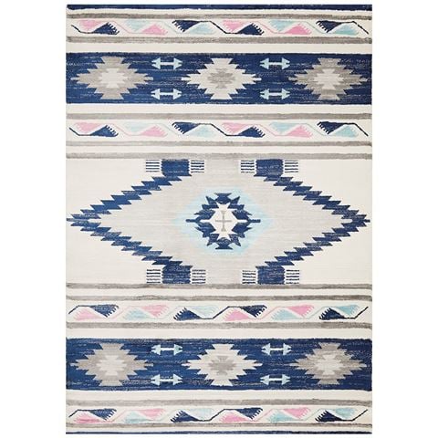 Tapete Rug Zanzibar Crimson Geometric Rug Navy 400x300cm - Peter's of Kensington