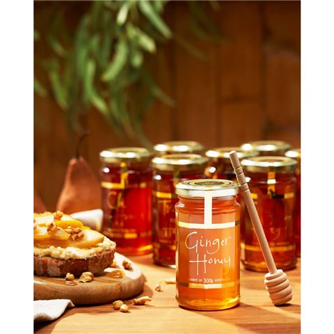 Ogilvie & Co Ginger Honey With Dipper 300g - Peter's of Kensington