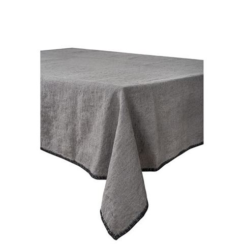 Harmony Linen Letia Linen Tablecloth Granite 170x250cm - Peter's of Kensington