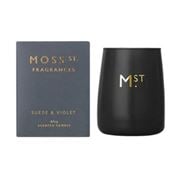 Moss St - Suede & Violet Scented Soy Candle 80g