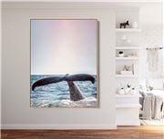 I Heart Wall Art - Whale of a Tail White Frame 100x140