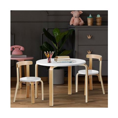 Hollywood Vanity Nordic Kids Table Chair Set 3PC - Peter's of Kensington