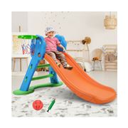 Kids Play - Kids Slide w/Basketball Hoop with Ladder Base