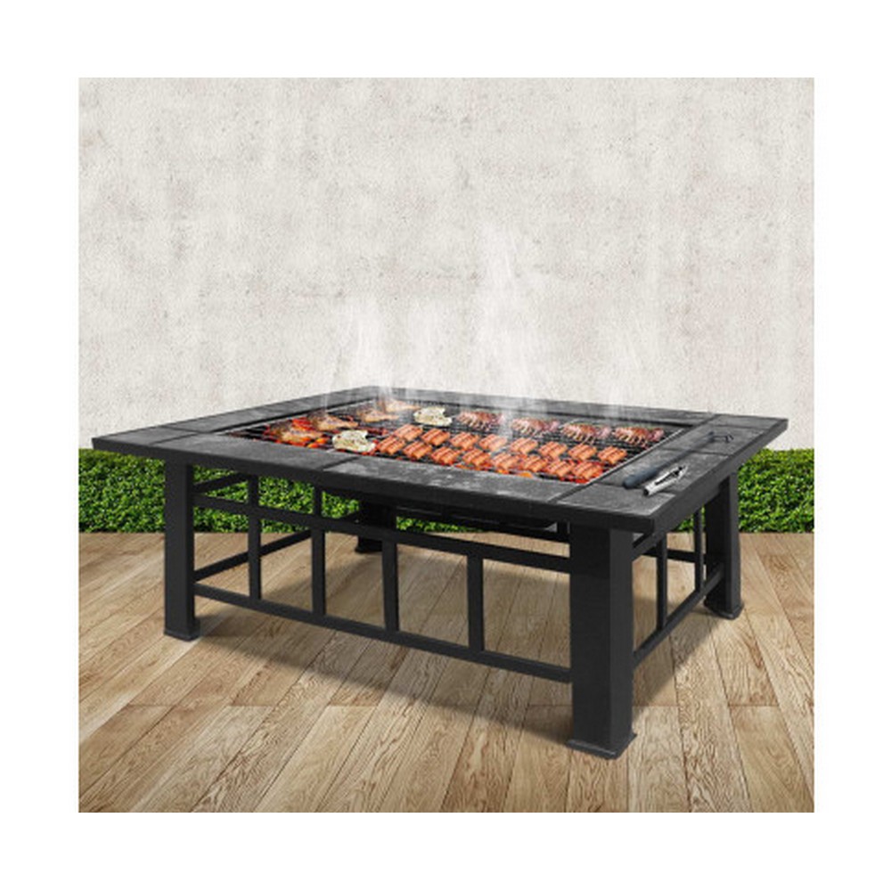 Outdoor Fire Pit Bbq Table Grill, Outdoor Fire Pit Bbq Table Grill