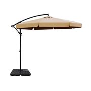 CoolShade - Instahut 3M Umbrella 50x50cm Outdoor Beige