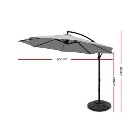 CoolShade Instahut Outdoor Umbrellas 48cm Grey - Peter's of Kensington