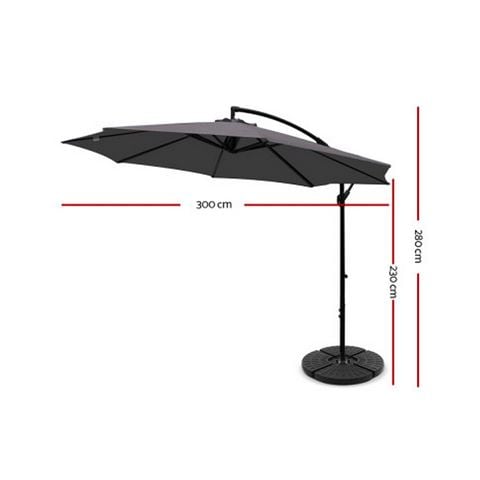 CoolShade Instahut Outdoor Umbrellas Charcoal 48x48cm - Peter's of Kensington