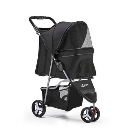 Pawfection i.Pet 3 Wheel Pet StrollerBlack - Peter's of Kensington