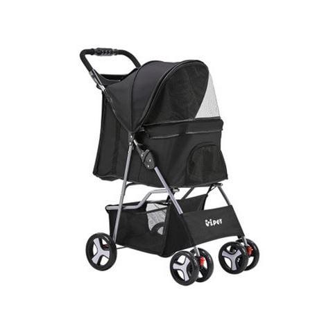 Pawfection i.Pet 4 Wheel Pet StrollerBlack - Peter's of Kensington