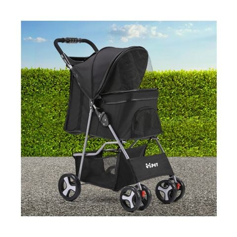 Pawfection i.Pet 4 Wheel Pet StrollerBlack - Peter's of Kensington