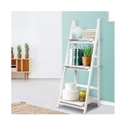 Home Office Design - 3 Tier Wooden Book Shelves Rack White