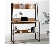 Home Office Design - Desk Bookshelf Storage Oak