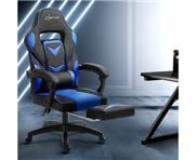 Home Office Design - Desk Chair Recliner Black Blue
