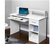 Home Office Design - Desk with Storage White