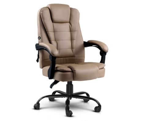 Home Office Design - Reclining Massage Chair PU Espresso