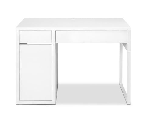 Home Office Design Metal Desk With Storage Cabinets White - Peter's of Kensington