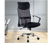 Home Office Design - PU Mesh High Back Chair Black