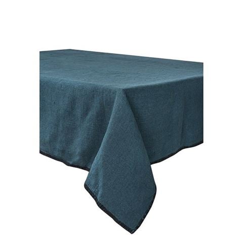 Harmony Linen Letia Tablecloth Prussian Blue 170x300cm - Peter's of Kensington