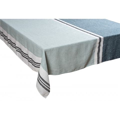 Harmony Linen - Trevise Stripe Tablecloth Celadon 170x250cm
