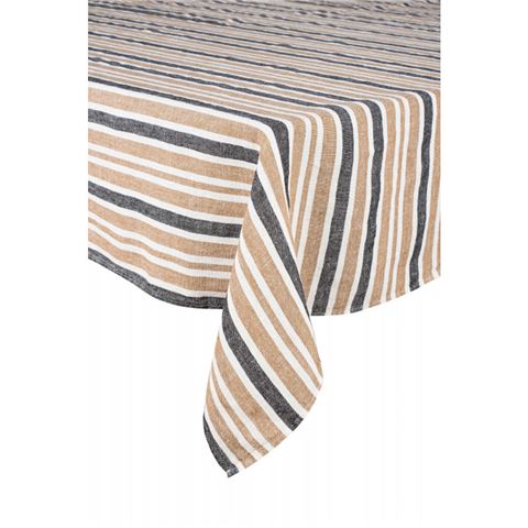 Harmony Linen Piantarella Tablecloth Tobacco 170x250cm - Peter's of Kensington