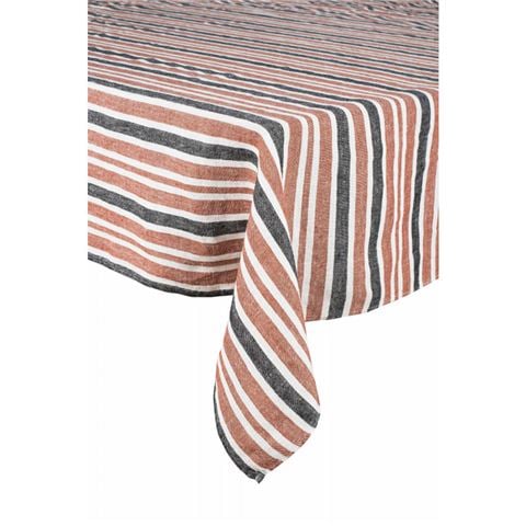 Harmony Linen Piantarella Tablecloth Brick 170x300cm - Peter's of Kensington