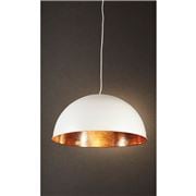 Emac & Lawton - Alfresco Dome Ceiling Lamp Wht Copper
