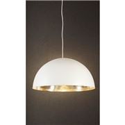 Emac & Lawton - Alfresco Dome Ceiling Lamp Wht Silver