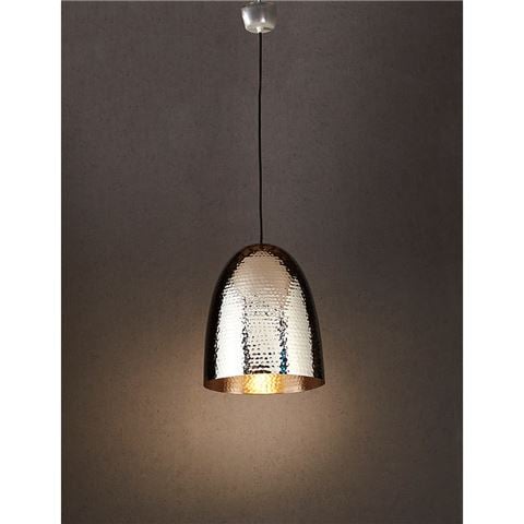 Emac & Lawton - Dolce Beaten Silver Hanging Lamp