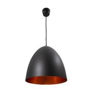 Emac & Lawton - Egg Ceiling Lamp Black Copper
