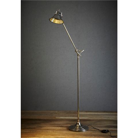 Emac & Lawton Morton Floor Lamp Antique Silver - Peter's of Kensington