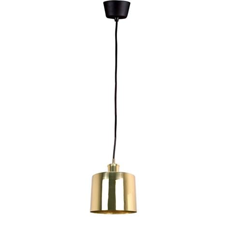 Emac & Lawton Portofino Small Shiny Brass Pendant Light - Peter's of Kensington
