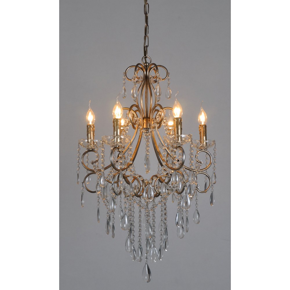 Emac & Lawton Raphael Chandelier in Antique Silver Peter's of