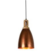 Zaffero - Lewis Dome Pendant Light With Wooden Top Copper
