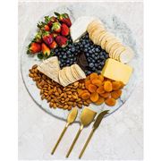 Lexie's Home - Marble Cheese Platter w/Cheese Knives Set