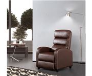 MyBar - Luxury Leather Recliner Chair Armchair Brown