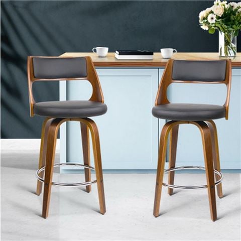 MyBar Wooden Bar Stool Black Set 2pc - Peter's of Kensington
