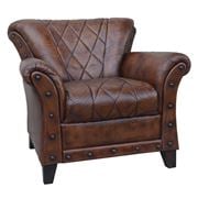 Design Arc - Studded Leather Arm Chair