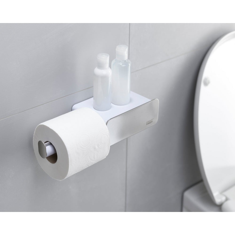 Joseph Joseph EasyStore Steel Toilet Roll Holder White Peter's of