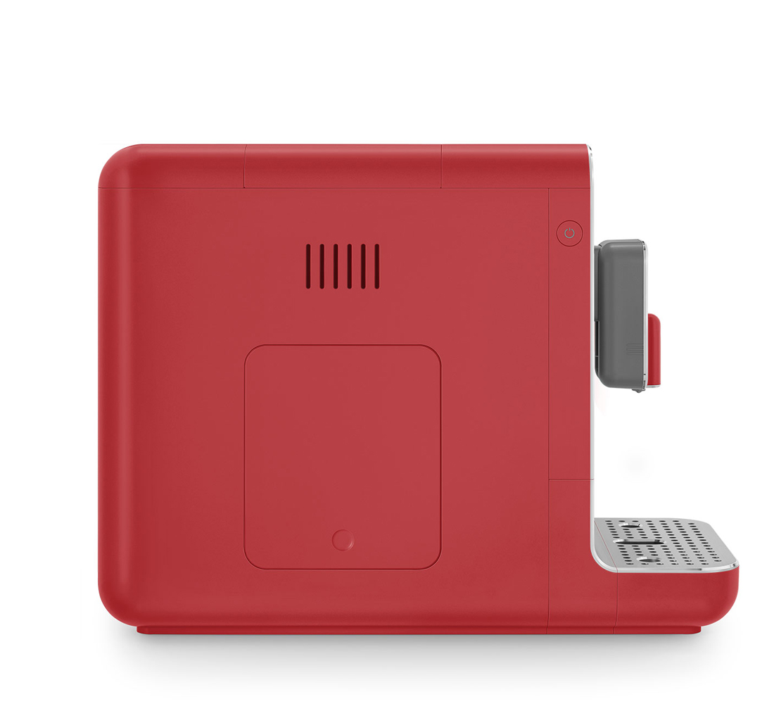 Smeg Automatic Bean to Cup Coffee Machine BCC01 Red Peter's of