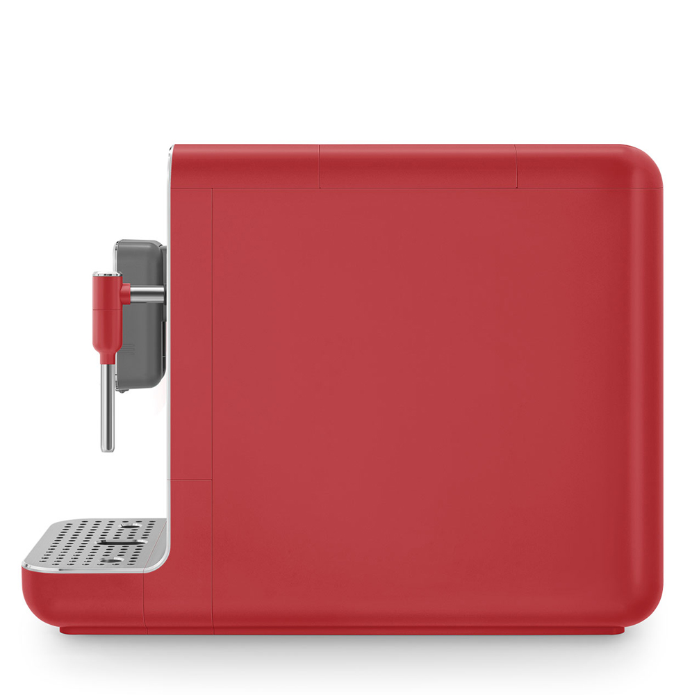 Smeg Automatic Bean to Cup Coffee Machine BCC02 Red Peter's of