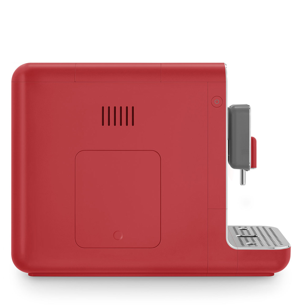 Smeg Automatic Bean to Cup Coffee Machine BCC02 Red Peter's of